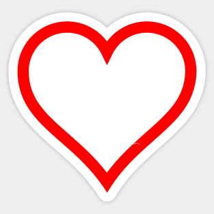 Heart with catamaran Sticker